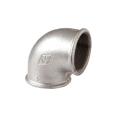 90 - Curca a gomito 90° FF 3/8" in ghisa zincata 09025002 - -  EURACCORDI - -