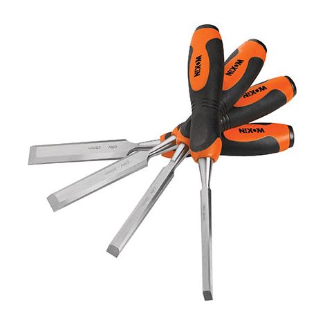 SCALPELLI LEGNO SERIE 254404 WOKIN - M.SINTETICO MM 8/12/20/26 CF=PZ 4- 1 confezioni