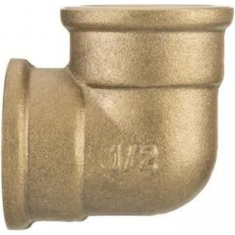Raccord Coudé 3/4 Pouces BSP Fileté Femelle-Femelle Laiton Pour Eau Et Chauffage 1 Piece (1/2)