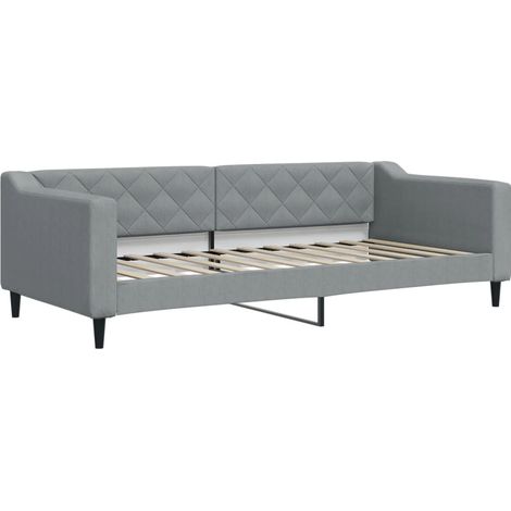 Maison Exclusive - Tagesbett Hellgrau 90x200 cm Stoff (1/5)