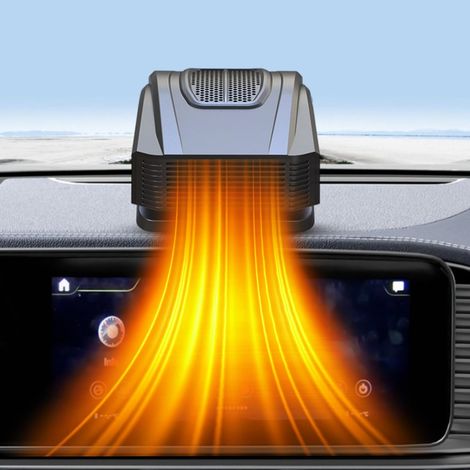 Chauffage pour Voiture Défroisseur De Pare-Brise 150w Ventilateur Chauffant Antibuée pour Camping Car Tente Salle De Bain Bureau Utilisation Intérieure Extérieure Automobile (1/5)