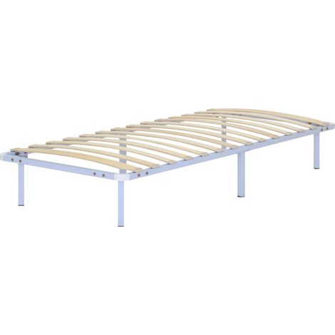 Cama Namara 90x190cm con Estructura Metálica Blanca Sólida, Altura de 25cm con Espacio de Almacenaje Inferior (1/5)