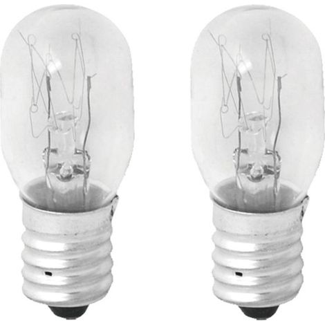 2 Lampadine Frigorifero Lampadina E14 15W 230V 80LM 2800K Vetro Trasparente (1/3)