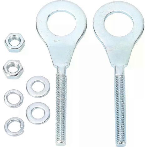 2 Stück 15 mm Kettenspanner-Einsteller für Minibikes (50 cm³ bis 125 cm³), CRF50 ATVs, Pitbikes und Dirtbikes (1/4)