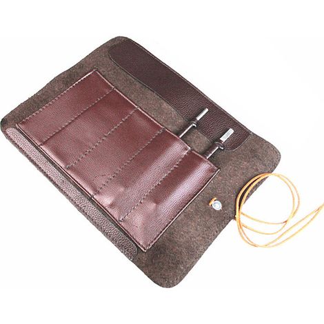 Étui en cuir enroulable pour outils de précision, pochette légère et portable (1/5)