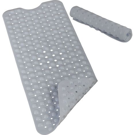 Alfombrilla de bañera antideslizante con efecto masaje, tamaño grande