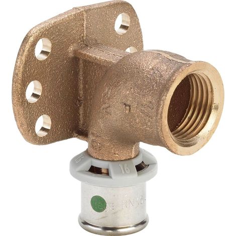 Viega Sanfix Fosta Sanfix P-Placa mural, d 20mm, Rp 3/4 bronce rojo Modelo 2125.5, 303204