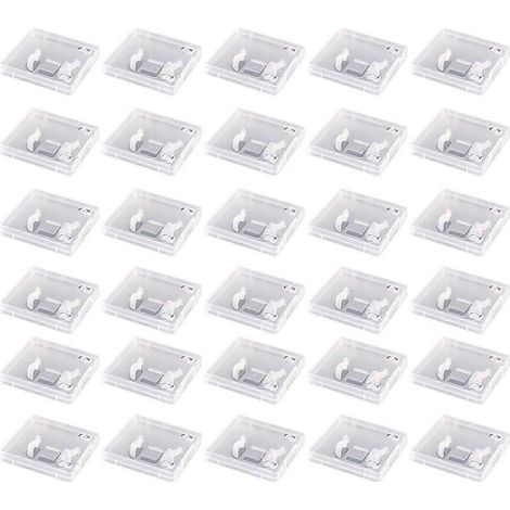Packung mit 30 transparenten Schutzboxen für USB-Sticks, staubdichte Aufbewahrungsboxen für USB-Sticks und Speichermedien. (1/5)