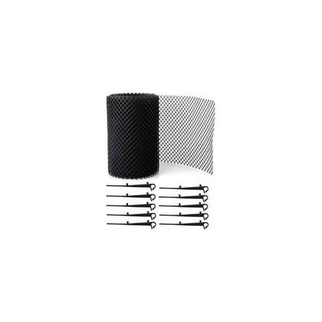 Ahlsen Grille de protection de gouttière 80018CM avec 15 clips (1/5)