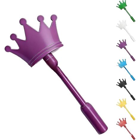 Baguette de princesse pour porte-cartes de crédit pour enfants, accessoire de shopping, style féérique, fonction de robinet sécurisée, 36,8 cm (violet) (1/5)