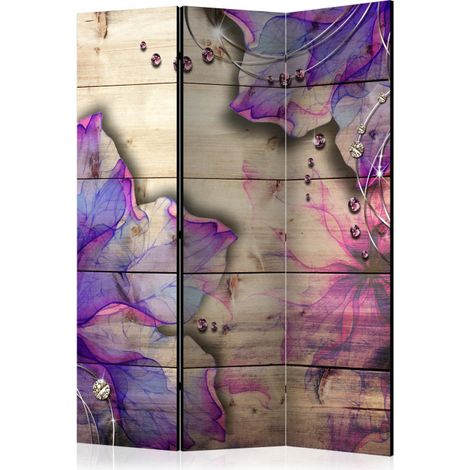 Paravent 3 Volets "Purple Memory" 135x172cm (1/2)