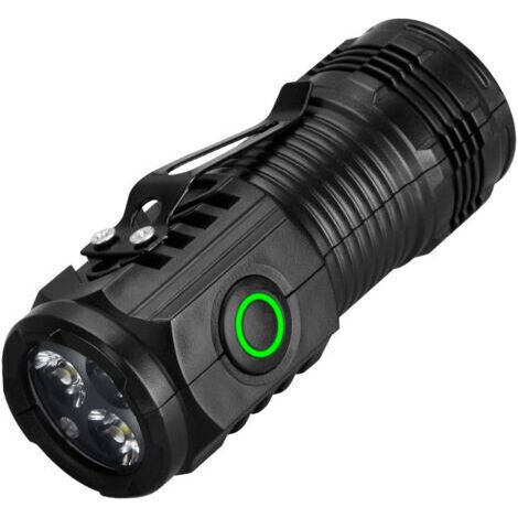 Lumière LED à Main Mini Lampe de Poche LED Portable Haute avec clip，luminosité 3Modes Handheld Light for Home Emergénices Camping Specialty Lighting [Classe énergétique A]