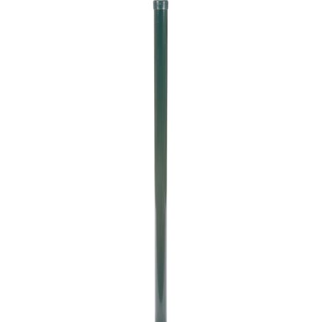 Poteau rond vert 48mm – Acier thermolaqué – Hauteur 1,50 m – Pour panneaux rigides FILIACLOS – Vendu à l'unité