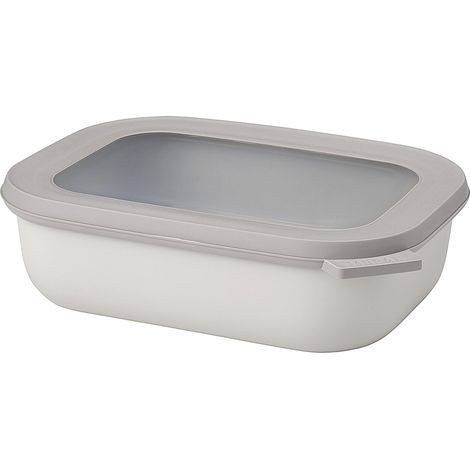 Bol Multifonction Rectangulaire - Boîte Conservation Alimentaire avec Couvercle - Convient comme Boîte de Hermétique pour le Réfrigérateur, Micro-ondes (1/4)
