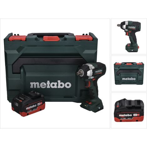 Metabo SSW 18 LT 300 BL Akku Schlagschrauber 18 V 300 Nm Brushless + 1x Akku 8,0 Ah + metaBOX - ohne Ladegerät