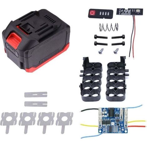 Boîtier Batterie 21V avec Carte Chargement et Coque PCB pour Outils Électriques Pièce Rechange 10 Cœurs (1/4)