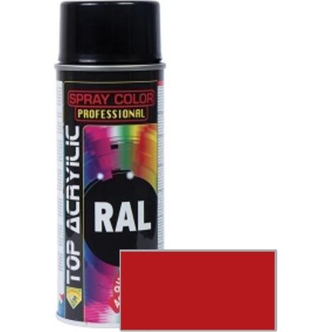 esmalte en spray acrílico. rojo señal. aerosol. ral 3001 - top acrylic (1/2)
