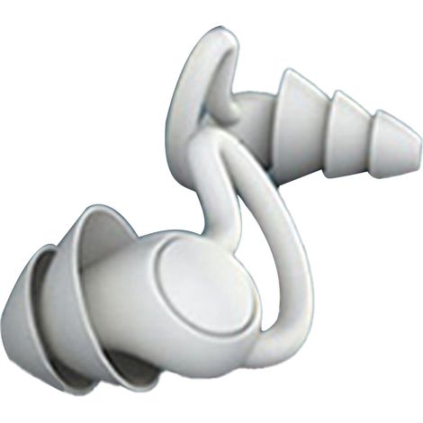 Bouchons d'oreilles antibruit pour dormir, légers et souples, en forme de parapluie, pour la maison, le bureau ou la résidence étudiante, gris, 3 couches (1/5)