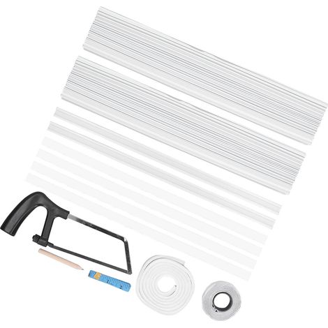Isolierplatte für Fensterklimaanlagen, 17 x 10 Zoll, doppellagig, geräusch- und wärmedämmend, seitliche Fensterdichtung, Wärme- und Geräuschreduzierung, 1 Stück. (1/5)