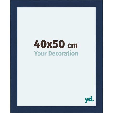 yd. - Cadre photo 40x50 - Bleu Fonce Patine - MDF - Como (1/5)