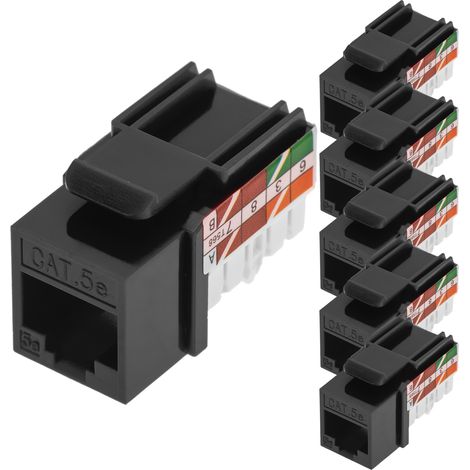 BeMatik - Keyston RJ45 femelle TB110 Cat.5e UTP pack de 6 unités (1/5)