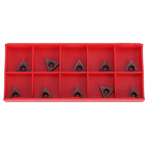 10 plaquettes de tournage CNC en carbure TCMT110204 VP15TF pour l'usinage de l'acier inoxydable (1/5)