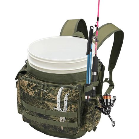 Sac de rangement épais pour matériel pêche sur glace cannes, pinces et outils (1/5)