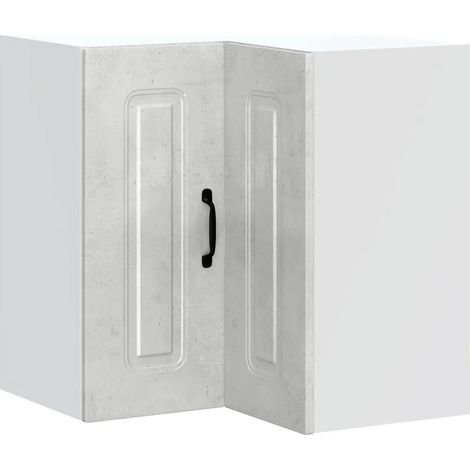 Mueble esquinero de cocina de 57 x 57 x 60 cm diseño práctico para un almacenamiento óptimo fabricado en madera de ingeniería gris hormigón 020050026 (1/5)