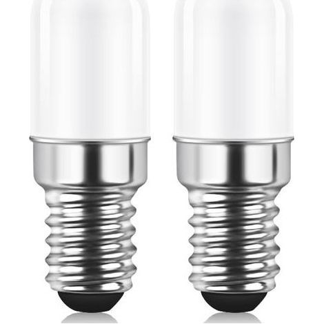 Ampoule LED E14 pour Réfrigérateur, 2W (Équiv. 15W), Lumière Chaude 3000K, Non Dimmable, Lot de 2, Compatible Lampe de Sel et Machine à Coudre (1/5)