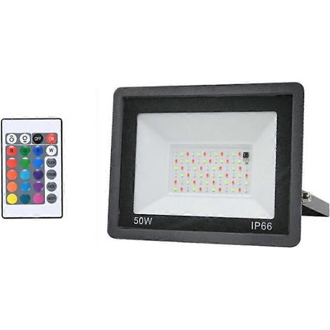 50W RGB LED-Flutlicht AC200-265V IP66 wasserdicht für die Außenbeleuchtung von Gärten, Terrassen und Höfen (1/5)