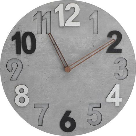 Horloge Murale Numerique - Panneau MDF Double Couche - Design Minimaliste Silencieux - Pour Salon Bureau Chambre - 30 Cm - 1 Unite (1/4)