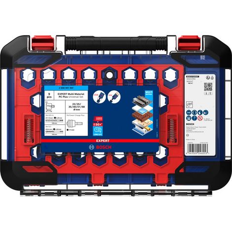Bosch EXPERT Lochsäge Multi Material Power Change Plus, 22/25/35/40/51/68x60 mm, 9-tlg.