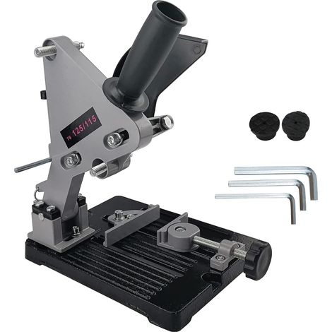 Support robuste pour meuleuse d'angle de 10 à 15 cm (4 à 6 pouces), base stable en fonte. (1/5)