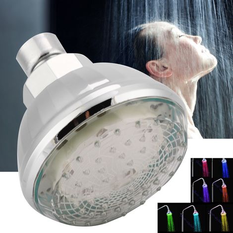 Tête de douche LED G1/2" changeant de couleur pour salle de bain 9814B (1/5)
