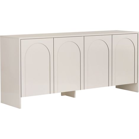 Anrichte aus Holz "Arlen" - 180 x 45 x 80 cm - Creme
