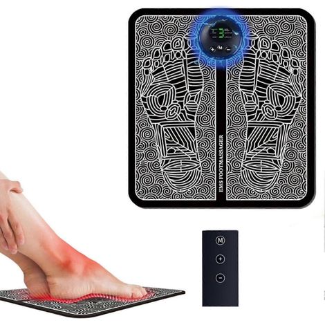 Appareil de massage des pieds EMS, masseur de pieds électrique avec technologie EMS, masseur de pieds portable pour la maison et les déplacements, tapis de massage des pieds, masseur de pieds (1/5)