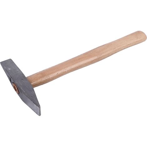Marteau d'ingénieur machiniste avec manche ergonomique en bois, marteau à panne croisée forgé robuste, outil de frappe directe pour la réparat (1/5)