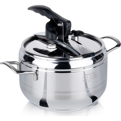 Olla a presión Profi de 3,5 litros Acero Inoxidable (1/3)