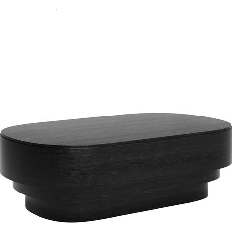 Kuma Indoor Coffee Table - Wood Variant - L60 x W100 x H30 cm - Black - Fully Assembled
