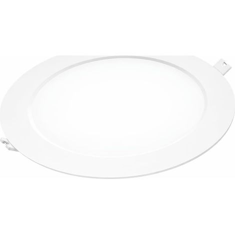 WEBMATEL Downlight LED Redondo Empotrable Blanco Extraplano 18W  Luz Blanco Neutro  Corte 170-205mm  1980 lumenes  Driver integrado  Medida 220mm  Policarbonato  (1/5)