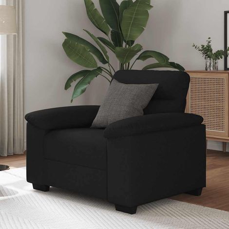 Fauteuil-Chaise de relaxation-Fauteuil Relax noir 60 cm tissu 878519 (1/5)