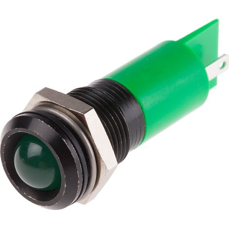 Voyant LED lumineux Vert RS PRO, dia. 14mm, 24 36V c.c. ( Prix pour 1 )