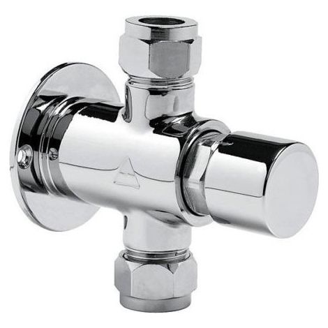 Robinet de douche temporisé mural avec bouton poussoir Idral Modern 08130/E - 08130/E-30 15 secondes (1/6)