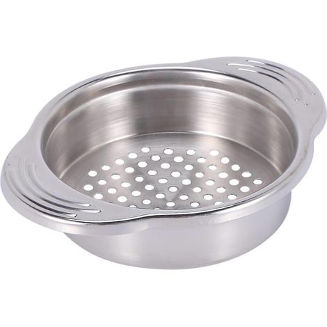 Passoire en acier inoxydable pour boîtes de conserve, presse-thon, couvercle égouttoir à huile, design unique anti-déversement, compatible lave-vaisselle (1/4)