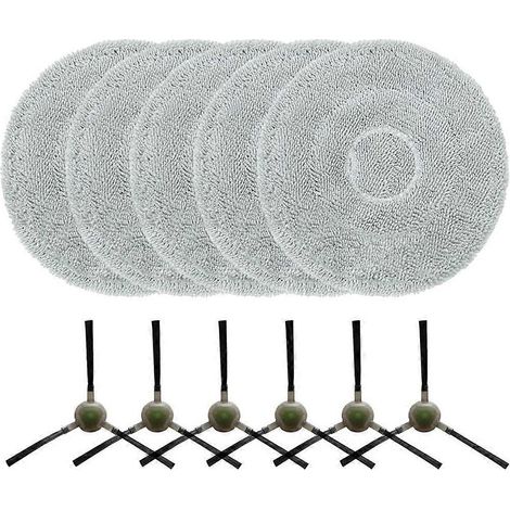 Pour Lefant M3 accessoires d'aspirateur robot microfibre lavable patins de lavage et Nylon brosses latérales (1/5)