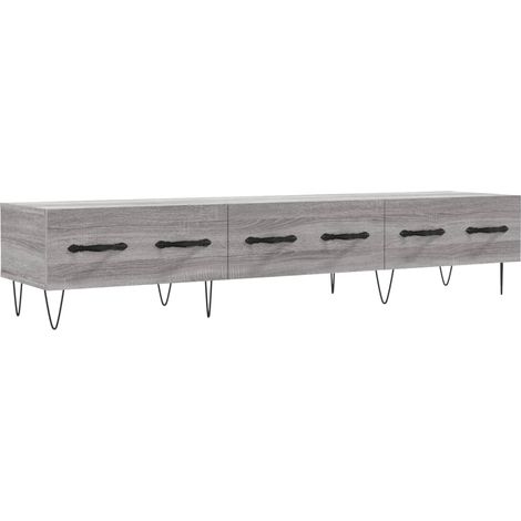 Armoire Meuble TV Scandinave,Banc support TV sonoma gris 150x36x30 cm bois d'ingénierie -98406 (1/5)