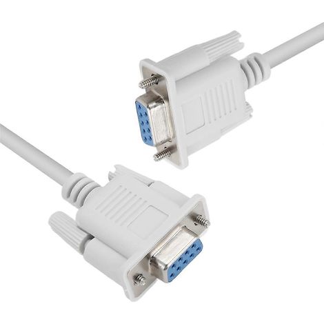 1 câble null modem série RS232 femelle-femelle DB9 FTA de 1,5 m (5 pieds) (1/5)