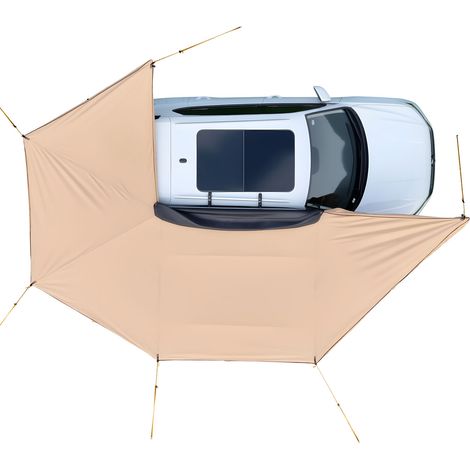 Mophorn 270°-Auto-Markise, 6,08x4,25x2,10 m, Sonnenschutz mit UV50+, wasserdichtes Design, inklusive Tragetasche, vielseitiges Vordach für SUV, Van, LKW und Camping