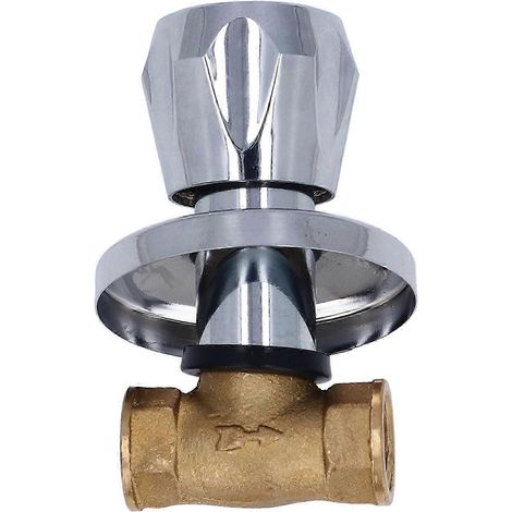 Vanne de régulation de débit d'eau encastrée en laiton, filetage femelle NPT DN15 1/2 pouce, pour système d'eau domestique