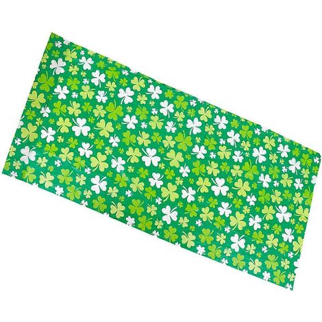 Nappe verte pour la Saint-Patrick avec motif de trèfle (1/5)